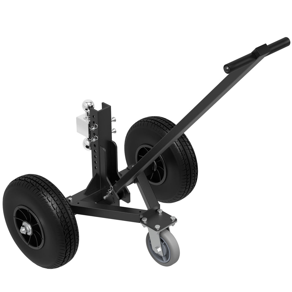 YITAMOTOR® Trailer Dolly with 2" and 1-7/8" Hitch Ball, 1200 lbs Tongue Weight Capacity, Adjustable Trailer Dolly with 2pcs 16" Pneumatic Versus Tires and 1pc 6" Pneumatic Versus Tires