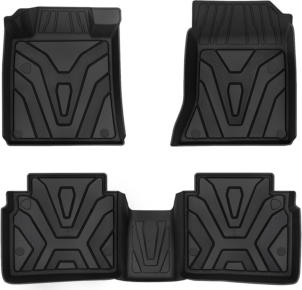 YITAMOTOR®Floor Mats Compatible with Nissan Altima 2019-2024, Custom Fit TPE All Weather Car Liners, 1st & 2nd Row Floor Liners, Black