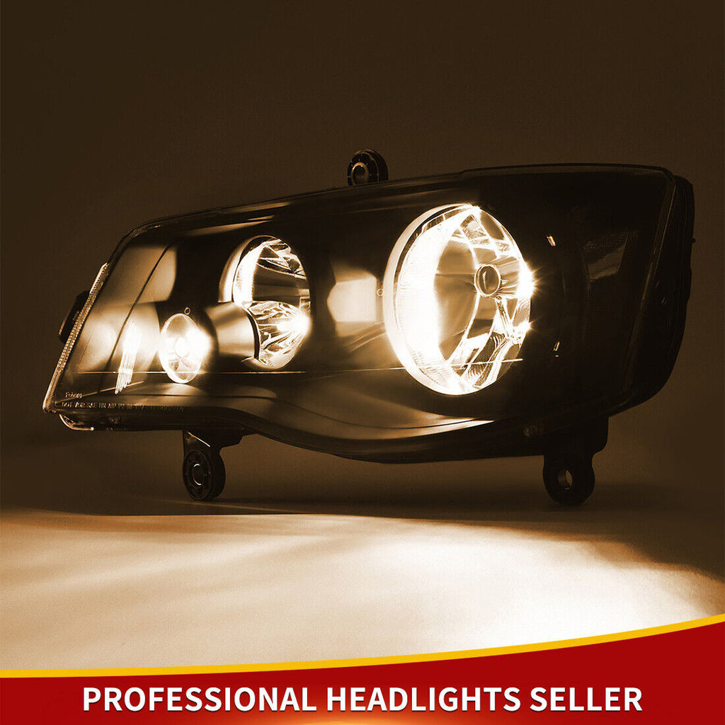 YITAMOTOR® Driver Side Headlights For Dodge Grand Caravan 2011-2018 w/ Bulb