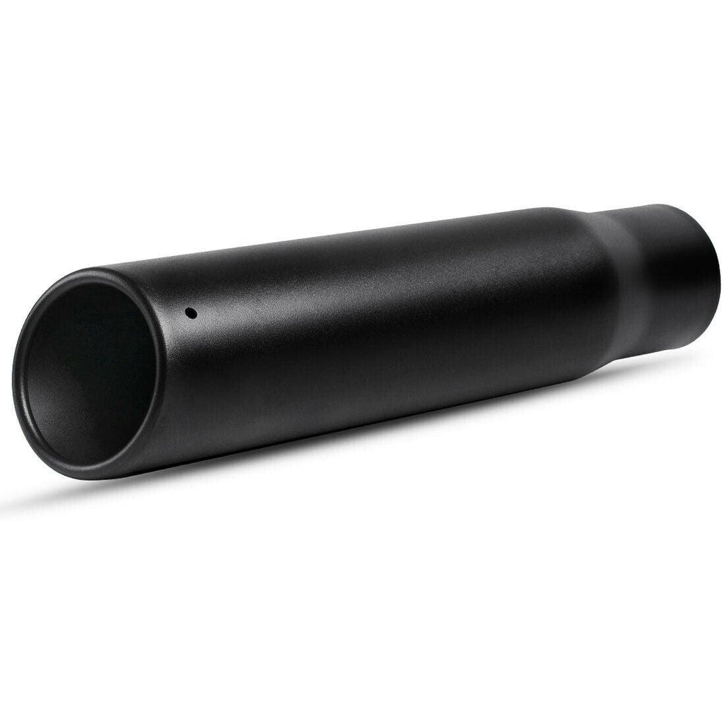 YITAMOTOR® 2.5" Inlet Black Exhaust Tip, Standard 2 1/2" Inside Black Paint Finish Exhaust Tailpipe Tip - YITAMotor
