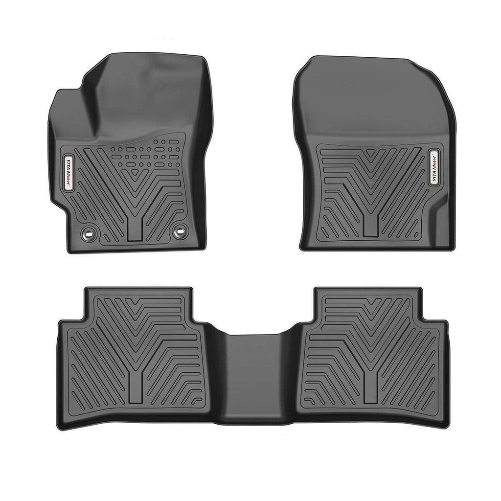 YITAMOTOR® Floor Mats For 20-24 Toyota Corolla Hybrid LE, TPE Floor Liners 1st & 2nd Row All-Weather Protection