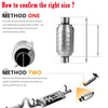YITAMOTOR® 2.25'' Inlet/Outlet Universal Catalytic Converter with O2 Port (EPA Compliant) - YITAMotor