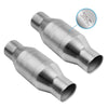 2 PCS 2.5'' Inlet/Outlet Universal Catalytic Converter