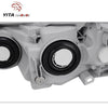 YITAMOTOR® 2012-2014 Toyota Camry Chrome Housing, Amber Reflectors H11 9005 Projector Bulbs Headlight Assembly - YITAMotor