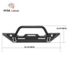 Jeep Wrangler front bumper size:61.02"x16.44"