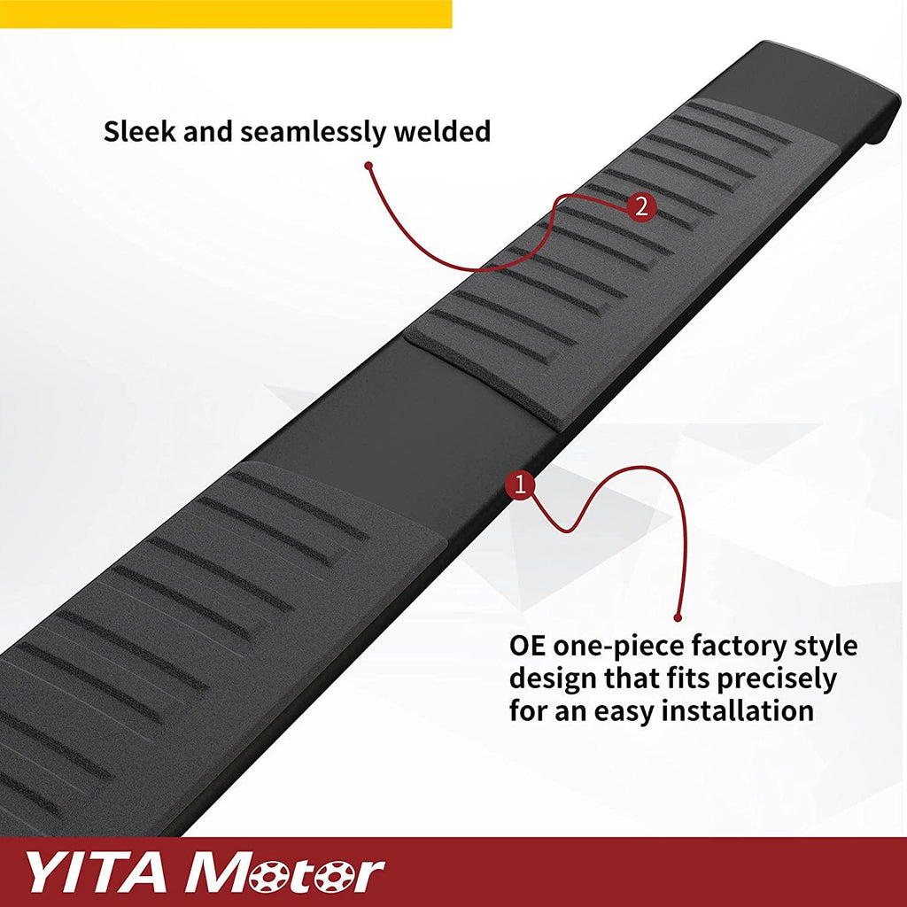 YITAMOTOR® 6" Running Boards For 05-23 Toyota Tacoma Access Cab, Aluminum Black Side Steps Nerf Bars