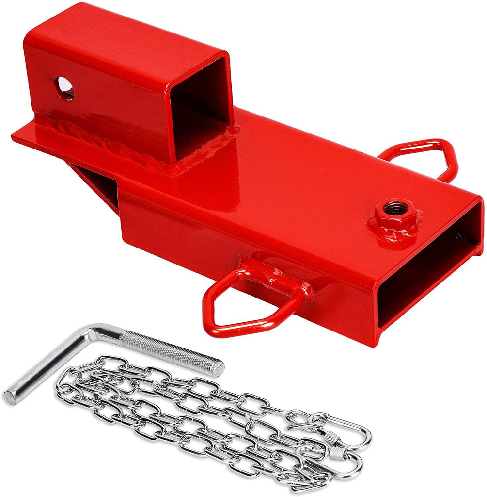 YITAMOTOR® 2” Insert Receiver Trailer Moving Adapter with Safety Chain