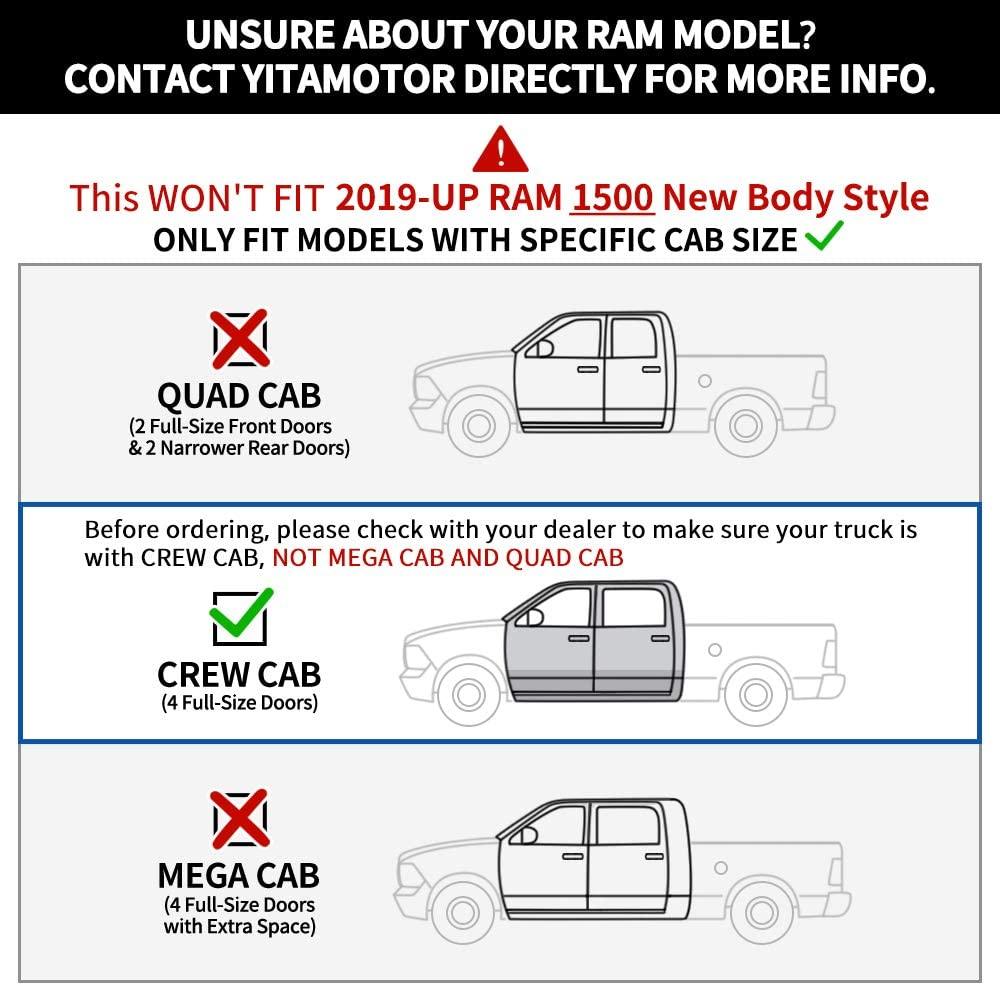 Dodge Ram 1500 Running Boards Fitment
