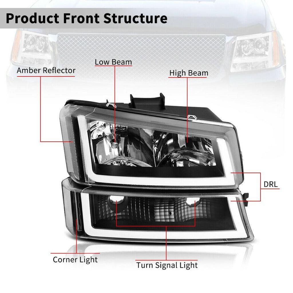 YITAMOTOR Official Store 2007 Silverado Classic Tail lights