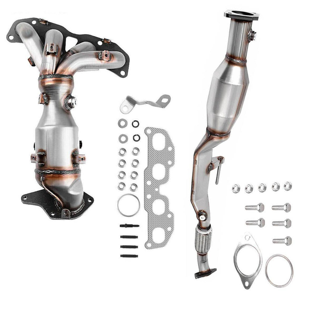 YITAMOTOR® 07-12 Nissan Altima 2.5L Front Rear Catalytic Converter Stainless Steel High Flow Series (EPA Compliant) - YITAMotor