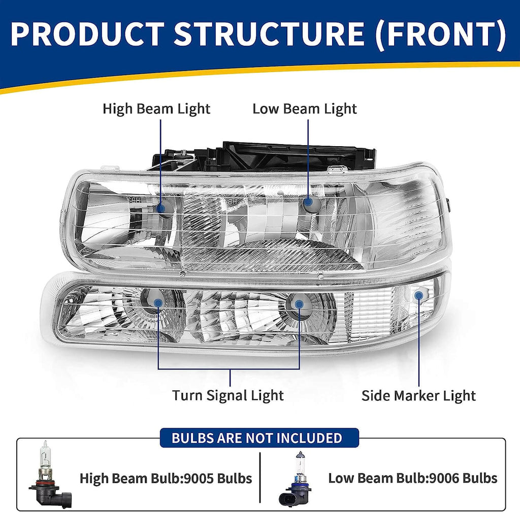 1999-2002 Chevy Silverado headlights