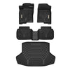 YITAMOTOR® Custom Fit All-Weather Floor Mats for 2022-2025 Honda Civic Sedan (Not for Hatchback), TPE 1st & 2nd Row Floor Liners & Trunk Mat Set