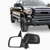 YITAMOTOR® Espejo lateral izquierdo del conductor para Toyota Tundra 2007-2013, plegable manual con calefacción eléctrica