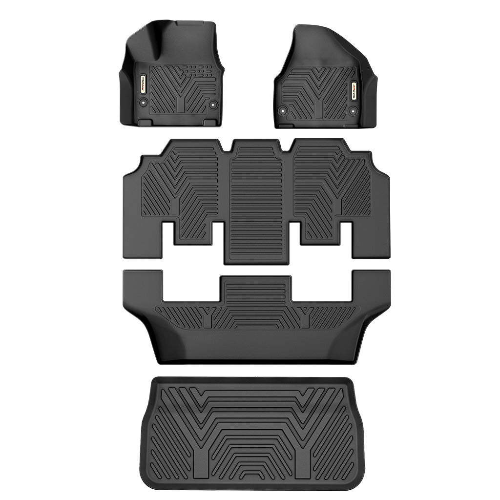 YITAMOTOR® All-Weather Cargo Liner Floor Mats for 2017-2021 Chrysler Pacifica (Excludes Hybrid Models), Full Protection