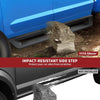 YITAMOTOR® estribos compatibles con Toyota Tundra CrewMax Cab 2007-2021, escalones laterales abatibles todoterreno, barras Nerf con recubrimiento en polvo negro