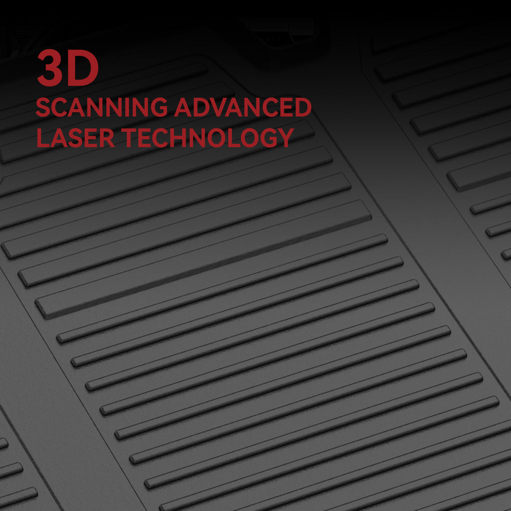 YITAMOTOR® All-Weather Floor Mats Set for 2017-2021 Chrysler Pacifica (Excludes Hybrid Models), 1st, 2nd & 3rd Row Protection