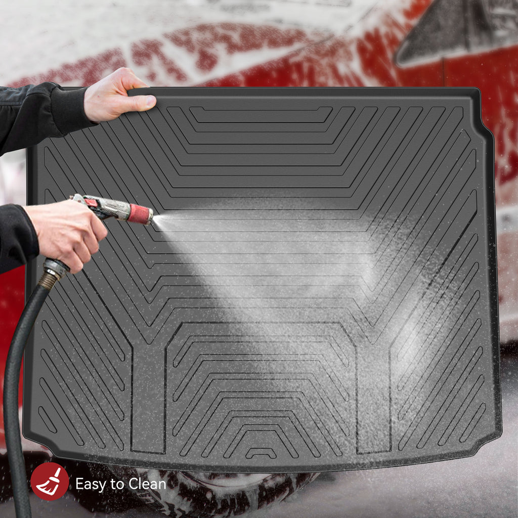 YITAMOTOR® Custom-Fit Black TPE All-Weather Cargo Trunk Liner for 2021-2024 Nissan Rogue (Excludes Sport Models)