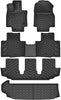 YITAMOTOR® Tapetes para Toyota Highlander 2020-2023 con consola central (no para híbrido), ajuste personalizado para Toyota Highlander tapetes y juego de forro de carga TPE impermeable accesorios para automóvil, negro