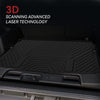 YITAMOTOR® Custom-Fit Black TPE All-Weather Cargo Trunk Liner for 2021-2024 Nissan Rogue (Excludes Sport Models)