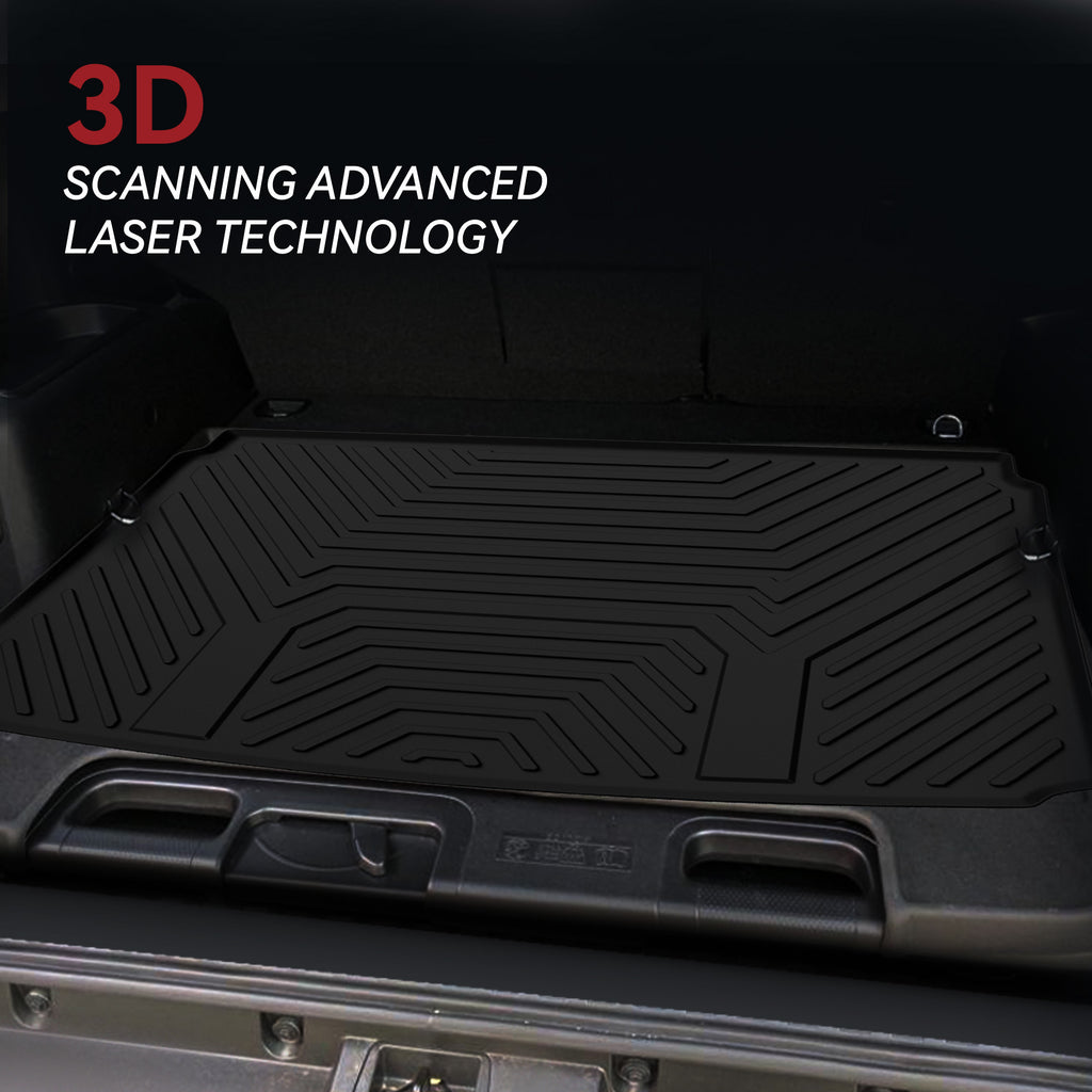 YITAMOTOR® Custom-Fit Black TPE All-Weather Cargo Trunk Liner for 2021-2024 Nissan Rogue (Excludes Sport Models)