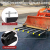 YITAMOTOR® 21" Fork Length Clamp-On Debris Forks Fit 60" Loader Buckets Skid Steers 4000LBS