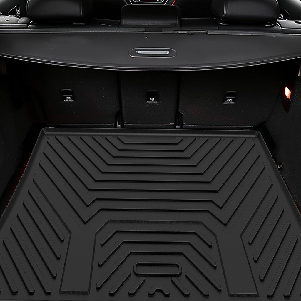 YITAMOTOR® Black TPE All-Weather Cargo Liner for 2010-2017 Chevy Equinox / GMC Terrain, Full Trunk Protection