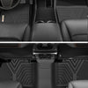 YITAMOTOR® Custom Fit All-Weather Floor Mats for 2022-2025 Honda Civic Sedan (Not for Hatchback), TPE 1st & 2nd Row Floor Liners & Trunk Mat Set
