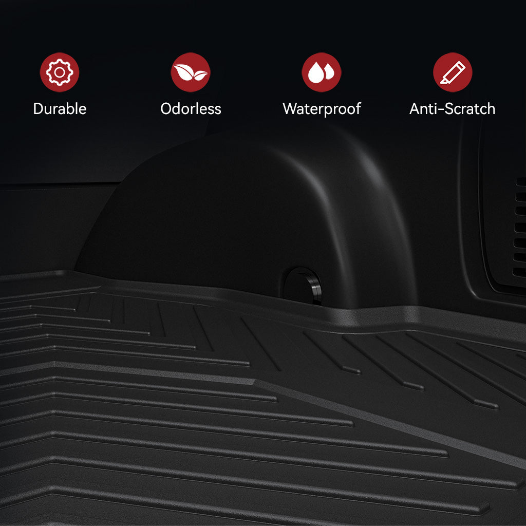 YITAMOTOR® Rear Cargo Mat for 2019-2024 Toyota RAV4, Custom-Fit Trunk Floor Liner (Fits Behind 2nd Row Seating)