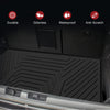 YITAMOTOR® Custom-Fit Black TPE All-Weather Cargo Mats for 2018-2023 Chevrolet Traverse, Full Trunk Liner Protection