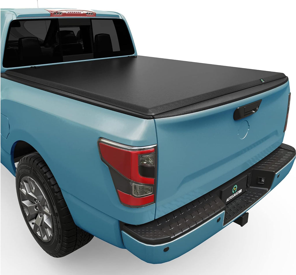 YITAMOTOR® Tri-Fold Soft Truck Bed Tonneau Cover Compatible with 2005-2024 Nissan Frontier 5 ft Bed