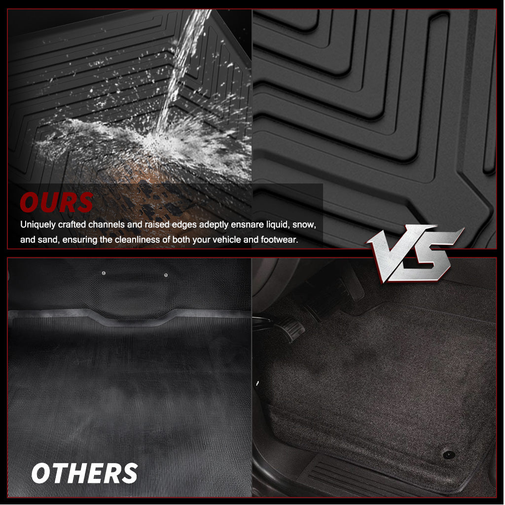 YITAMOTOR® All-Weather Cargo Trunk Liners for 2019-2024 Toyota RAV4, Rear Trunk Mat Protection