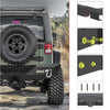 YITAMOTOR® Rear Bumper For 07-18 Jeep Wrangler JK and JK Unlimited with Built-in Led lights & D-rings