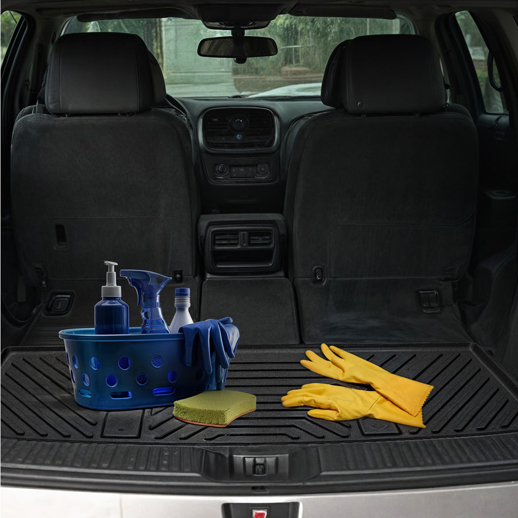 YITAMOTOR® Custom-Fit Black TPE All-Weather Cargo Trunk Liner for 2021-2024 Nissan Rogue (Excludes Sport Models)