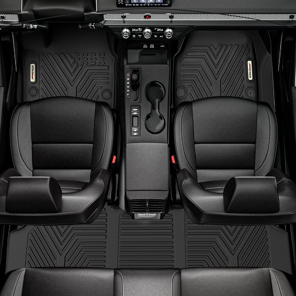 YITAMOTOR® All-Weather Floor Mats Set for 2017-2021 Chrysler Pacifica (Excludes Hybrid Models), 1st, 2nd & 3rd Row Protection