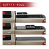 YITAMOTOR® Tri-Fold Soft Truck Bed Tonneau Cover Compatible with 2005-2024 Nissan Frontier 5 ft Bed