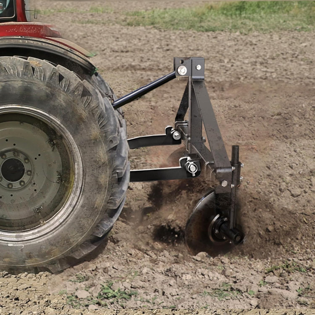 YITAMOTOR® 48.7" Adjustable Disc Bedder, Heavy Duty Garden Disc Plow Compatible for Category 1, 3 Point Quick Hitch for Tractor