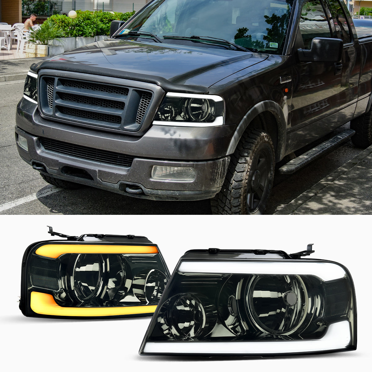 2004-2008 Ford F150 Pickup LED Headlights for Headlight Replacement –  YITAMotor
