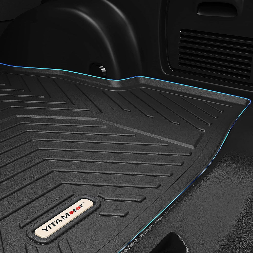 YITAMOTOR® Cargo Trunk Liner Compatible with 2023-2024 Honda Pilot, Cargo Mat with Backrest Mat Behind 3rd Row Back Seat Protector, All Weather Custom Fit Black Cargo Mats