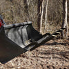 Clamp on Debris Forks to 42" Bucket, Heavy Duty Pallet Fork 2500 lbs Capacity Fit for Loader Bucket Skidsteer Tractor