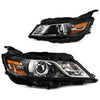 YITAMOTOR® 2014-2020 Chevy Impala Black Housing Halogen Projector LH+RH Pair Headlights