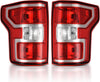 YITAMOTOR® Tail Light Assembly For 18-20 Ford F150 Halogen OE Replacement with Bulbs and Harness Red Brake Tail Light Rear Lamp - Left & Right Side
