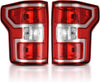 YITAMOTOR® Tail Light Assembly For 18-20 Ford F150 Halogen OE Replacement with Bulbs and Harness Red Brake Tail Light Rear Lamp - Left & Right Side