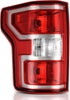 YITAMOTOR® Conjunto de luz trasera compatible con Ford F150 18-20 Reemplazo OE halógeno con bombillas y arnés Luz trasera de freno roja Lámpara trasera - Lado izquierdo