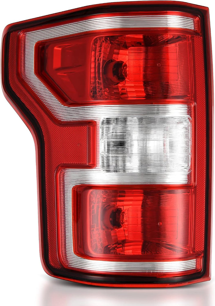 YITAMOTOR® Tail Light Assembly Compatible with 18-20 Ford F150 Halogen OE Replacement with Bulbs and Harness Red Brake Tail Light Rear Lamp - Left Side