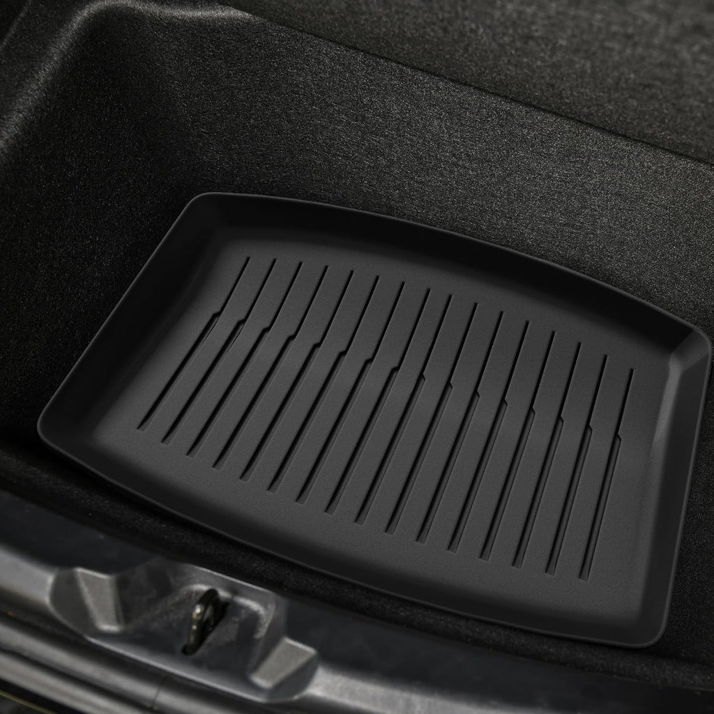YITAMOTOR® Full Set Floor Mats for 2024 Tesla Model 3 Highland, Includes 2 Rows & Cargo Liner, All-Weather TPE Front, Rear & Cargo Mats Accessories