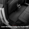 YITAMOTOR® Full Set Floor Mats for 2024 Tesla Model 3 Highland, Includes 2 Rows & Cargo Liner, All-Weather TPE Front, Rear & Cargo Mats Accessories