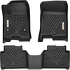 YITAMOTOR® Custom TPE All-Weather Floor Mats for 2023-2024 Chevrolet Colorado & GMC Canyon Crew Cab, Front & Rear Row Liners, Black