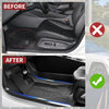 YITAMOTOR® Custom TPE All-Weather Floor Mats for 2023-2024 Chevrolet Colorado & GMC Canyon Crew Cab, Front & Rear Row Liners, Black