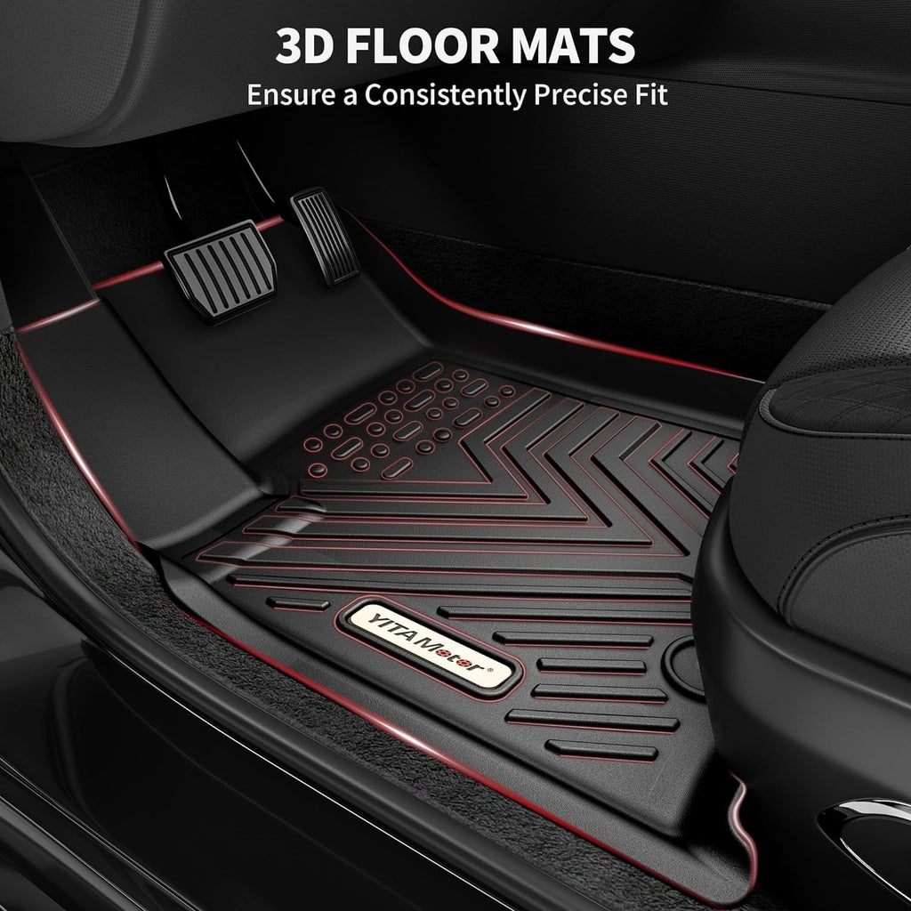 YITAMOTOR 3D Molded All Weather Front Rear Floor Mats for 2017 2024 Mazda CX 5 Custom Car Liners