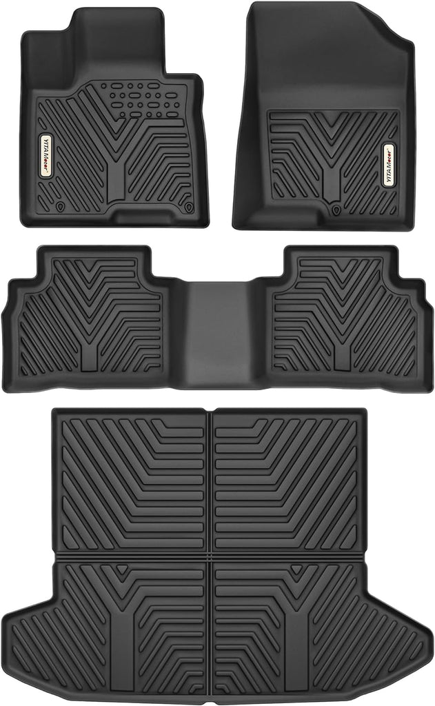 YITAMOTOR® Floor Mats for 2022-2024 Hyundai Tucson(NOT for Hybrid) All Weather Protection TPE Non-Slip Automotive Floor Liners Fits Floor Mats & Trunk Mat Full Set Hyundai Tucson Accessories, Black